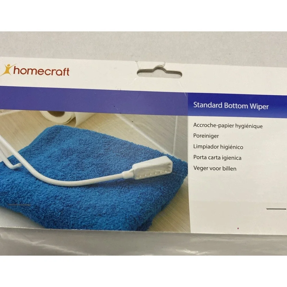 Homecraft Curved Toilet Aid Toilet‎ Paper Holder & Bottom Wiper Help Independent